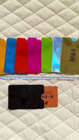 10pcs Anti Rfid Credit Card Holder Blocking Reader Lock Blocker Bank Cards Protector Shielding Bag Colorful Anti-theft Card Case