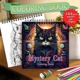 Adult coloring book - 30 Sheets Women's spiral coloring book, 8.3x 8.3 inches, drawing book, birthday gift, holiday party gift