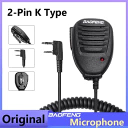 Baofeng Microphone Speaker Mic PTT Shoulder For DM-1701 UV-18 Pro UV5RH Ham Radio QuanSheng UV-K5 UV-K6 UV-5RPLUS Walkie Talkie