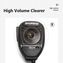 Baofeng Microphone Speaker Mic PTT Shoulder For DM-1701 UV-18 Pro UV5RH Ham Radio QuanSheng UV-K5 UV-K6 UV-5RPLUS Walkie Talkie