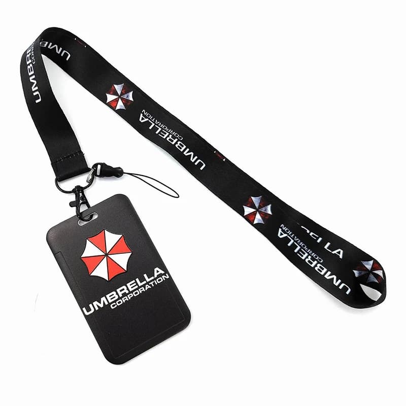 Game Residents Evils Lanyards Card Set Umbrella Corporation Badge Printing Lanyard Neck Strap Keychains Gift Sovenior Collection