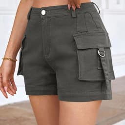 Shorts For Women Cargo Shorts Knee Length Elastic Waist Long Shorts Pants For Summer Casual American Style Streetwear 2024