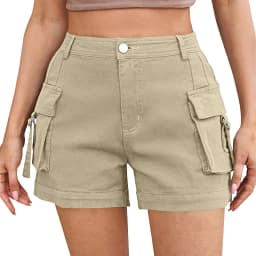 Shorts For Women Cargo Shorts Knee Length Elastic Waist Long Shorts Pants For Summer Casual American Style Streetwear 2024