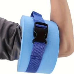 2pcs Foam Swimming Floating Rings, Solid Color Ankles Arms Floats With Quick Release Buckle, Swim Training Equipment