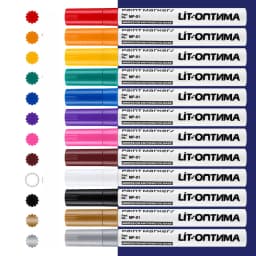 1/12Pcs Colorful Permanent Paint Marker Waterproof White Marker Tire Tread Rubber Fabric Paint Metal 12 Colors Paint Marker Pens