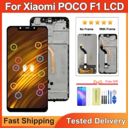 6.18" AAA Quality LCD+Frame For Xiaomi Pocophone F1 LCD Display Screen Assembly For POCO F1 LCD Screen Display Replace