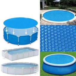 3*2m Rectangular and 3.6m Round Solar Swimming Pool Cover, Heat Insulation, Dustproof Blanket for Pool, Heat Pool Accessories