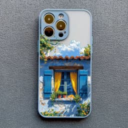 Vacation Villa House Scene Landscape Phone Case for iPhone 17 16 12 13 14 11 15 Pro Max Mini Plus XR XS X Cartoon Scenery Case