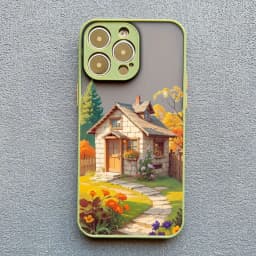 Vacation Villa House Scene Landscape Phone Case for iPhone 17 16 12 13 14 11 15 Pro Max Mini Plus XR XS X Cartoon Scenery Case