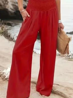 New Spring Women's Casual Pants, Casual Style, Comfortable Mid Waist Long Pants for Women