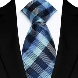 Luxury 8CM Mens Ties Plaid Checks Stripes Classic Business Necktie Jacquard Woven Neck ties For Men Groom Wedding Party Neckwear