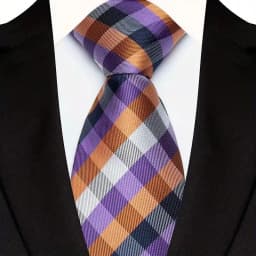 Luxury 8CM Mens Ties Plaid Checks Stripes Classic Business Necktie Jacquard Woven Neck ties For Men Groom Wedding Party Neckwear