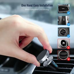 Magnetic Car Phone Holder For iPhone Samsung S10 GPS 360 Degree Navigation Air Vent Mont Stand Holder For Mobile Phone In Car