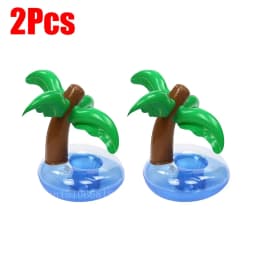 1-5Pcs Floating Cup Inflatable Flamingo Drinks Cup Holder Pool Float Bar Coasters Floatation Devices Pink Toy Drink Holder