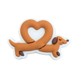 Hot Sales 1Pcs PVC Cute Dog Shoe Charms Animals Pin for Crocs Accessories Sandals Wristband Decorations Boys Girls Party Gifts