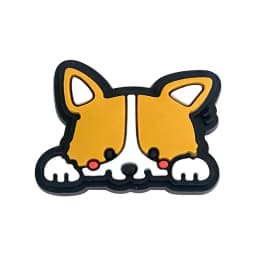Hot Sales 1Pcs PVC Cute Dog Shoe Charms Animals Pin for Crocs Accessories Sandals Wristband Decorations Boys Girls Party Gifts