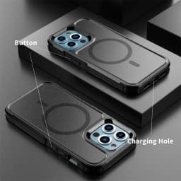 Magnetic Case for iPhone 16 15 14 Pro Max Plus 13 Mini 12 for MagSafe Military Grade Drop Protective Tough Shockproof Case
