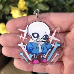 Game UNDERTALE Frisk Sans Flowey Toriel Cosplay Costumes Anime Keychain Accessories Pendant