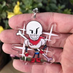 Game UNDERTALE Frisk Sans Flowey Toriel Cosplay Costumes Anime Keychain Accessories Pendant