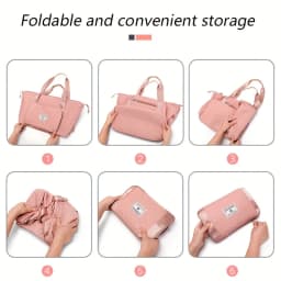 Large Capacity Travel Dufffle Bag for Women Lightweight Argyle Pattern Weekend Overnight Bag Thickened Gym Storage Bag