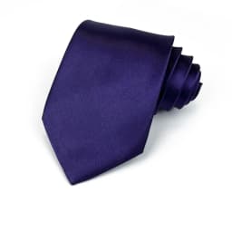 Classic Men's 8CM Black Neckties Polyester Solid Color Red White Neck Ties Business Formal Dress Accessories Casual Daily Cravat