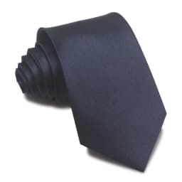 Classic Men's 8CM Black Neckties Polyester Solid Color Red White Neck Ties Business Formal Dress Accessories Casual Daily Cravat