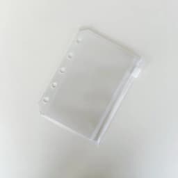 M5 Candy Color 5Holes Loose Leaf Ledger Cover Transparency PVC Notebook Loose leaf Shell Three Fold Mini Notebook