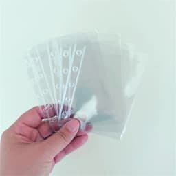 M5 Candy Color 5Holes Loose Leaf Ledger Cover Transparency PVC Notebook Loose leaf Shell Three Fold Mini Notebook