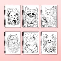 Adult coloring book - 30 Sheets Women's spiral coloring book, 11.2x 8.3inches, drawing book, birthday gift, holiday party gift