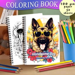 Adult coloring book - 30 Sheets Women's spiral coloring book, 11.2x 8.3inches, drawing book, birthday gift, holiday party gift
