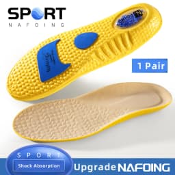 1Pair NAFOING Boost Sport Insoles Men's Women's Sneaker Insoles Super Soft Bottoms Air Cushioning For Shock Absorption Comfort