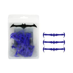 Bat Shape No Tie Shoe laces Silicone Shoelaces Without ties Elastic Laces Sneakers Kids Adult Rubber Shoelace for Shoes 12Pcs
