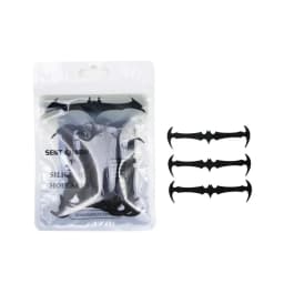 Bat Shape No Tie Shoe laces Silicone Shoelaces Without ties Elastic Laces Sneakers Kids Adult Rubber Shoelace for Shoes 12Pcs