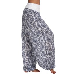 Women's S-5XL size Digital printed long wide leg pants casual pants Harlan pants