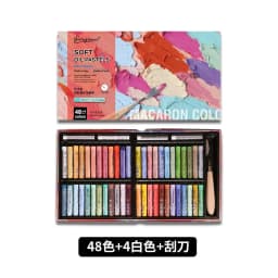 24/48 Super Soft Oil Pastels for Art Painting, Drawing, Blending, Oil Crayons Art Supplies for Artists, Beginners, Students