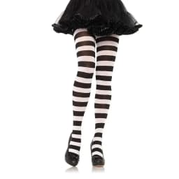 Striped Pantyhose Sweet Cosplay Cotton Long Hosiery Elastic Over Knee Dance Clubwear Stocks Halloween Party