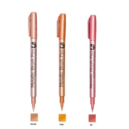 Color Metallic Markers Pen Paint Pens for Black Paper, Glass, Rock Painting, Halloween Pumpkin Scrapbook Album