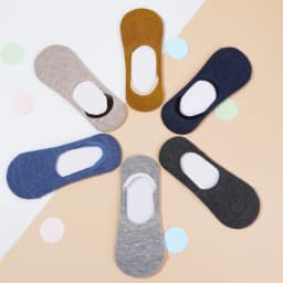 10 Pairs Women Cotton Low Cut Socks Solid Color Softable Summer Silicone Non-slip Deep Mouth Prevent Heel Loss Slipper Socks