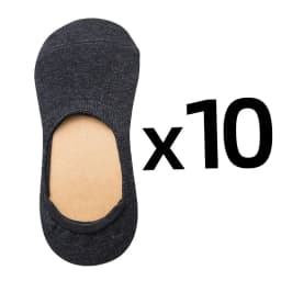 10 Pairs Women Cotton Low Cut Socks Solid Color Softable Summer Silicone Non-slip Deep Mouth Prevent Heel Loss Slipper Socks