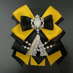 Retro Lolita Pearl Chain Crystal Bow-tie Handmade Jewelry Women's Set Shirt Collar Bow Carat Stick Hand Lamp Concert Accessories