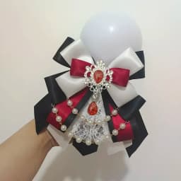 Retro Lolita Pearl Chain Crystal Bow-tie Handmade Jewelry Women's Set Shirt Collar Bow Carat Stick Hand Lamp Concert Accessories