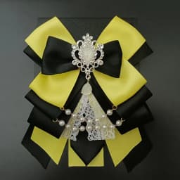 Retro Lolita Pearl Chain Crystal Bow-tie Handmade Jewelry Women's Set Shirt Collar Bow Carat Stick Hand Lamp Concert Accessories