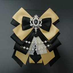 Retro Lolita Pearl Chain Crystal Bow-tie Handmade Jewelry Women's Set Shirt Collar Bow Carat Stick Hand Lamp Concert Accessories