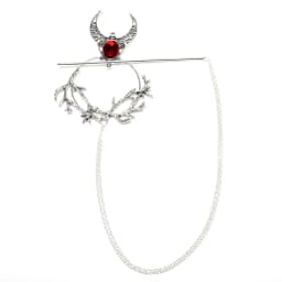 gothic moon branch hair fork vintage hair chopstick hairpins disk stick hairclip witch Viking women jewelry accessories gifts