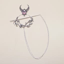 gothic moon branch hair fork vintage hair chopstick hairpins disk stick hairclip witch Viking women jewelry accessories gifts