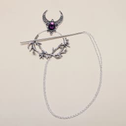 gothic moon branch hair fork vintage hair chopstick hairpins disk stick hairclip witch Viking women jewelry accessories gifts