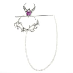 gothic moon branch hair fork vintage hair chopstick hairpins disk stick hairclip witch Viking women jewelry accessories gifts