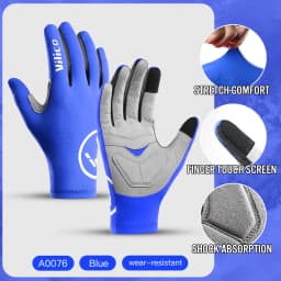 Vilico Professional Outdoor Cycling Gloves With Sensitive Touch Screen Shock Absorption Anti Slip Wear-resistant Riding Gloves