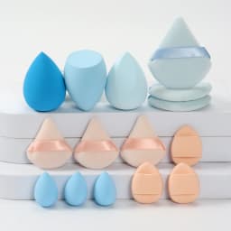 Spring 15 Cans, 3 Loose Powder Puffs & 3 Mini Loose Powder Puffs & 3 Mini Makeup Eggs & 3 Mini Air Cushion Puffs, Foundation Mix