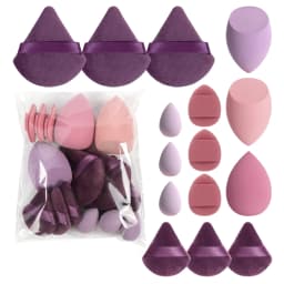 Spring 15 Cans, 3 Loose Powder Puffs & 3 Mini Loose Powder Puffs & 3 Mini Makeup Eggs & 3 Mini Air Cushion Puffs, Foundation Mix
